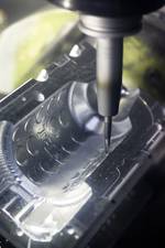 drilling the bottle mold