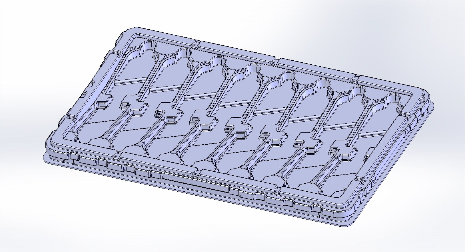 Konstruktion eines Tray Bodens